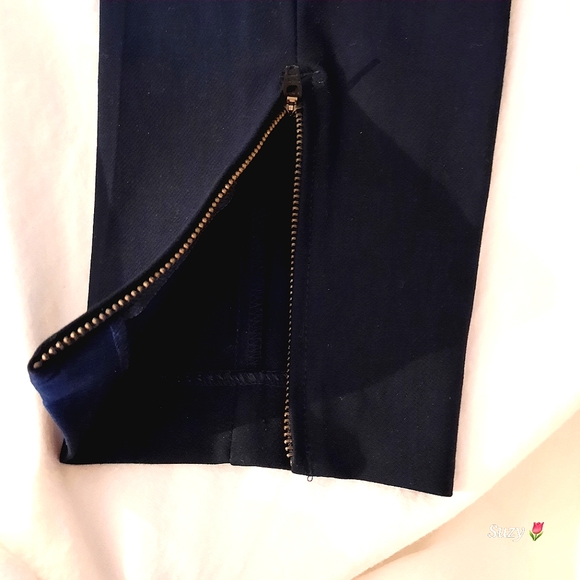 LOFT ANN TAYLOR Marisa Ankle, Navy Pants, Ankle Zip - Picture 6 of 10